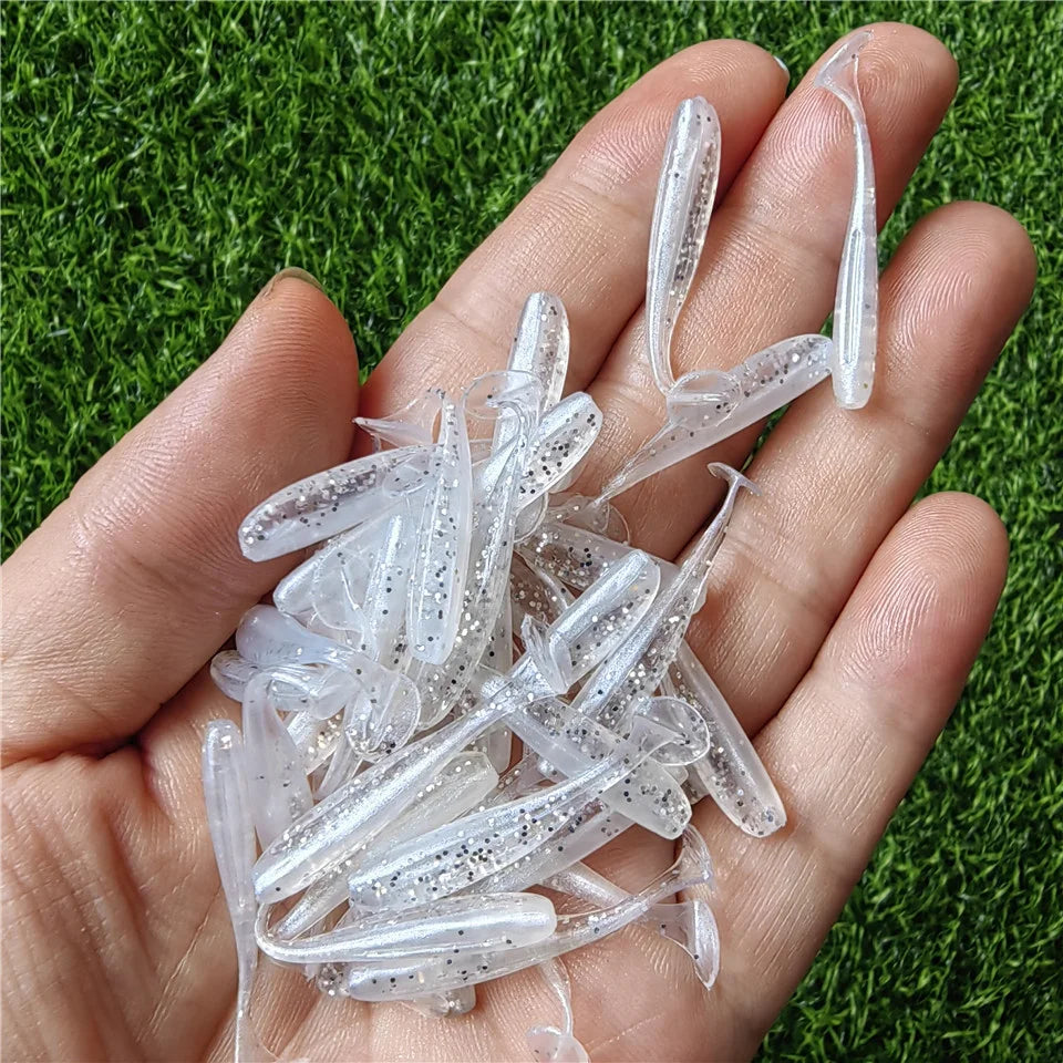 Mikro beten – 50 st mjuka jiggar för abborre & gädda