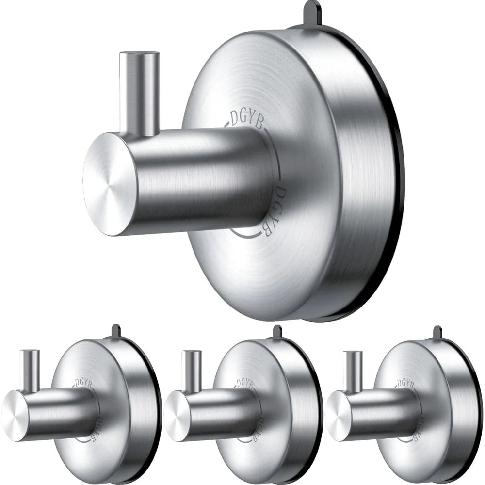 Duschkrokar™ – Sugkrokar i Borstat Nickel för Badrum