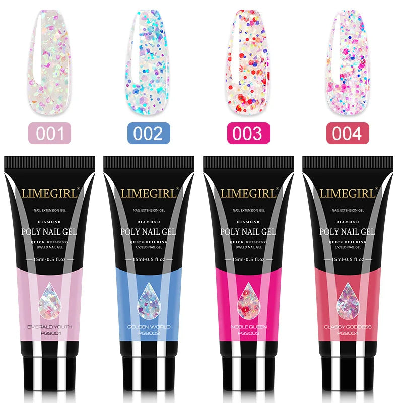 Poly Nail Gel Set – UV gel för nagelförlängning och manikyr