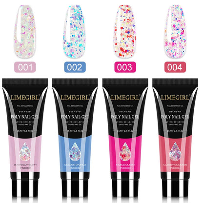 Poly Nail Gel Set – UV gel för nagelförlängning och manikyr