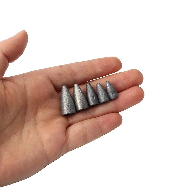 Sänken set – 32 st bullet weights 3,5–14 g