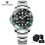 Lyxig herrklocka – mekanisk automat med safirglas