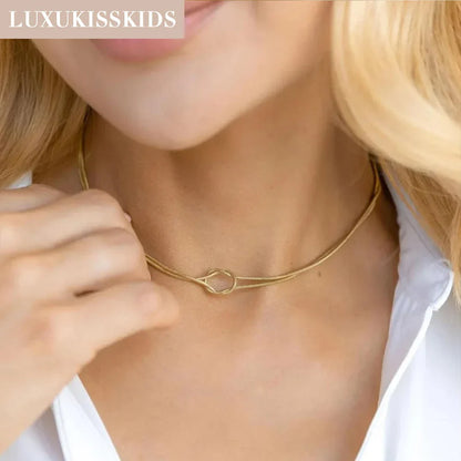 Kristallhalsband dam – zirkonia berlockhalsband för fest & vardag