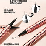 Vannfast eyeliner – svart flytende eyeliner, langvarig