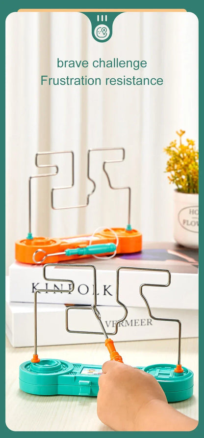 Elektriskt labyrintspel – rolig utmaning med ljus & ljud