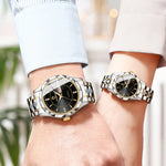 Klocka Ingrid (damklocka i silverfärg med datum & vattenskydd)