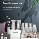 Sminkförvaring – vit låda för makeup & hudvård, plast