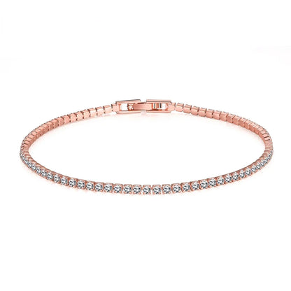 Armband Julia (tennisarmband 2 mm med zirkoner)