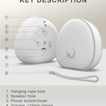 LumiDream™ White Noise & RGB Nattlampa – Sömnmaskin för Barn med Lugnande Ljud, LED Ljus & Timer