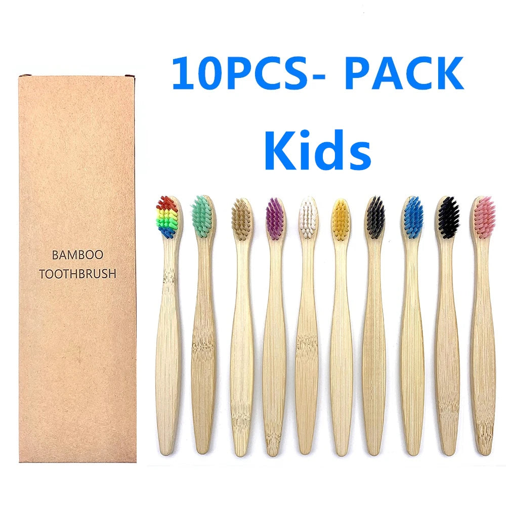 BambuTandborste™ – 10-pack Naturliga Tandborstar
