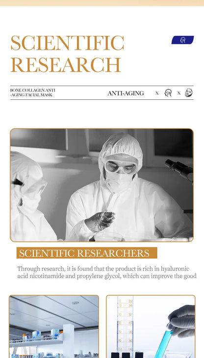 KollagenMask™ – 10-pack Anti-Åldrande Ansiktsmasker med Fukt & Lyster