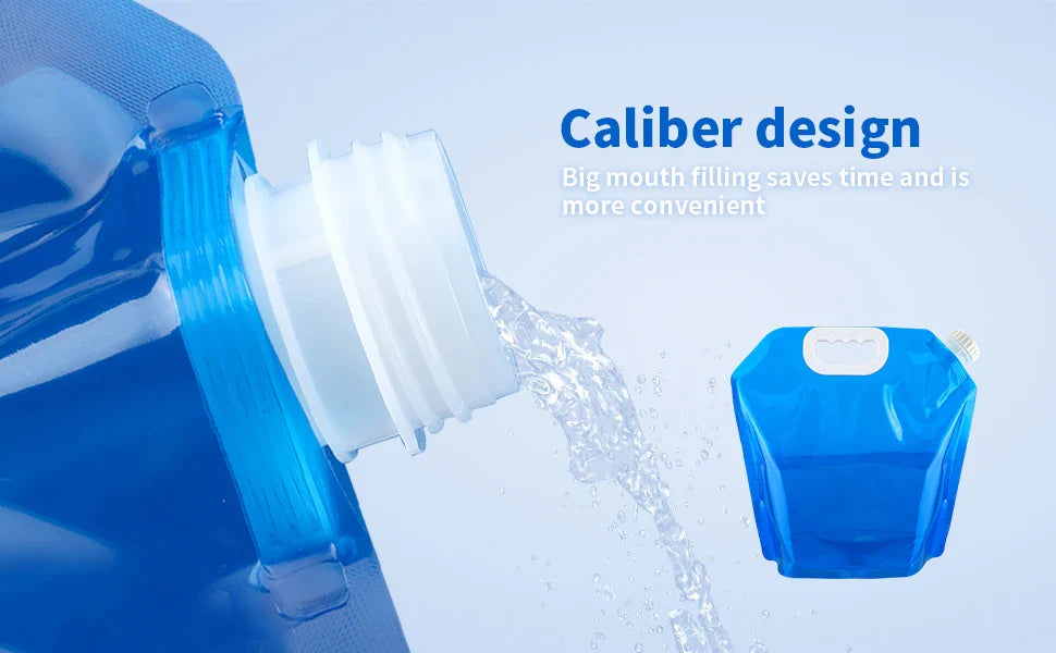 Hopfällbar vattenpåse – campingdunk för vattenförvaring 5–10 liter