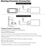 Extern bärbar enkel skärm till dator, spelkonsol, mobil eller laptop