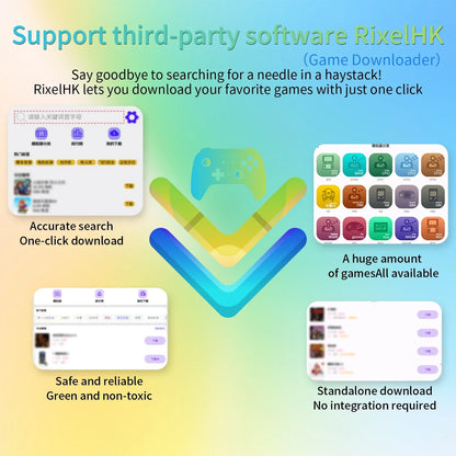 RetroSpel 34XX – bärbar spelkonsol 3,4” IPS med WiFi & Bluetooth