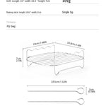 Grillset med spett – fyrkantigt grillställ för ugn & utomhusgrillning
