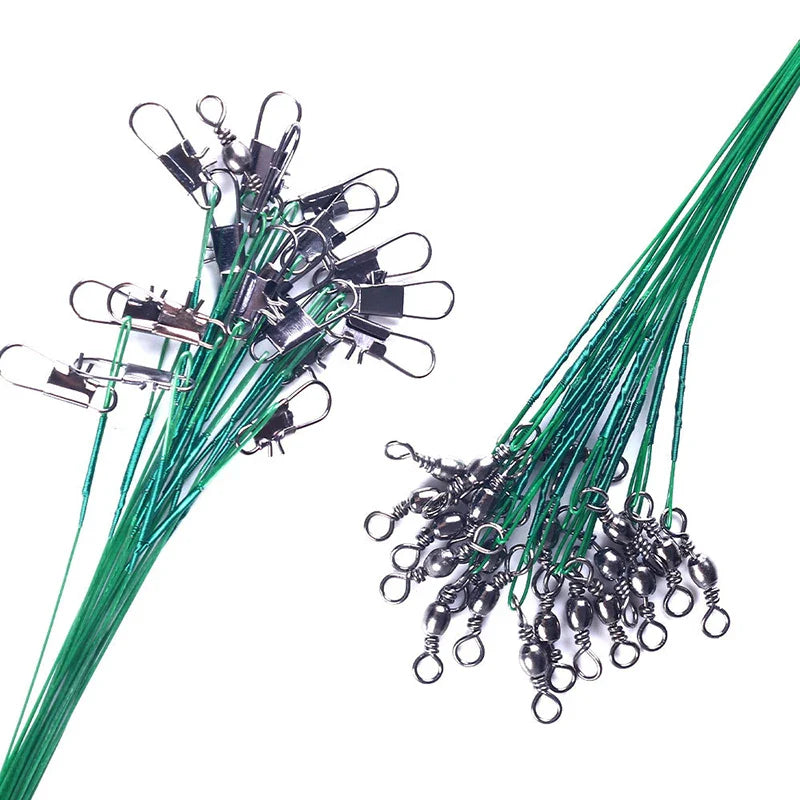 Stålvajer tafsar – starka fiskelinor med snap-lås