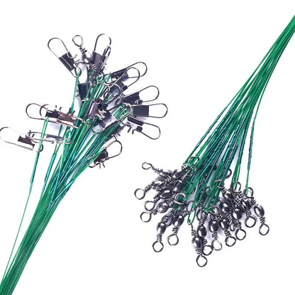 Stålvajer tafsar – starka fiskelinor med snap-lås