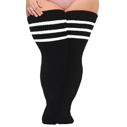 Långa Mjukstrumpor i Plus Size för Träning & Dans