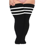 Långa Mjukstrumpor i Plus Size för Träning & Dans