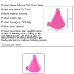 Hopfällbar tratt silikon – praktiskt köksredskap i rött