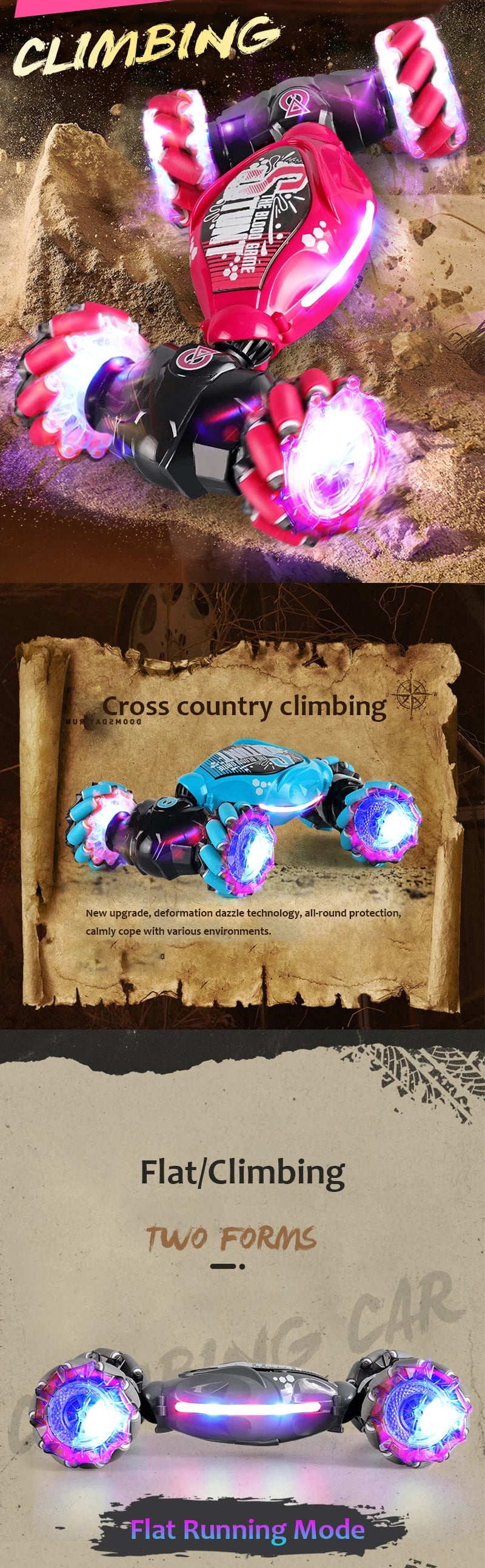 PowerFlip Duo – Geststyrd stuntbil med dubbel kontroll