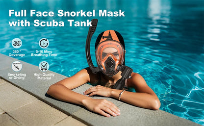 Mini dykflaska 0,5 L – snorkel & dykutrustning för undervattenssimning