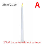 LED kyrkljus – spetsiga batteridrivna ljus för jul & högtider (1–4 st)