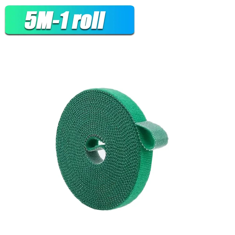 Justerbara växtband med kardborre – 5–120 m återanvändbara växtstöd