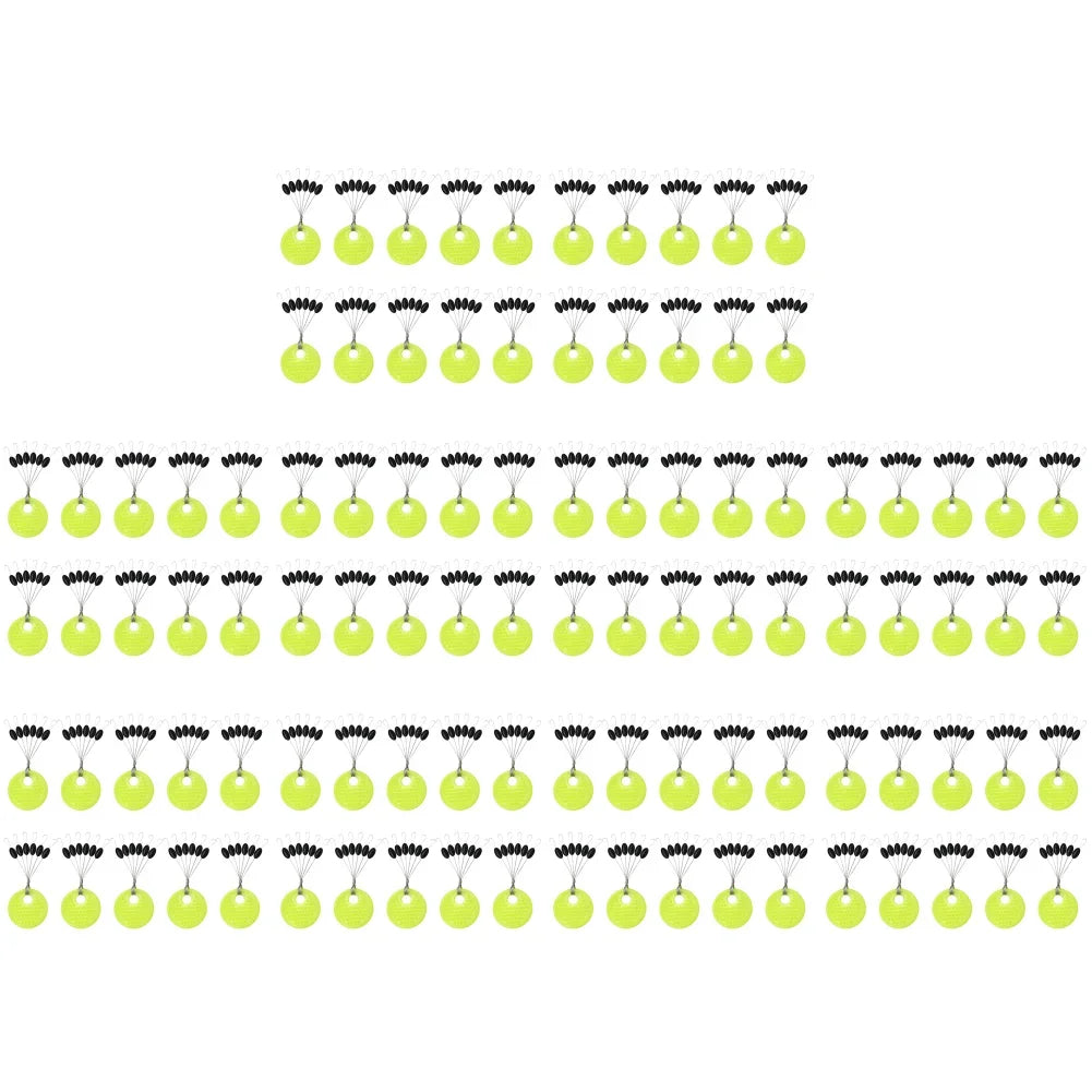 Gummistopp till fiskelina – 60 st space beans
