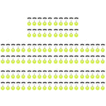 Gummistopp till fiskelina – 60 st space beans