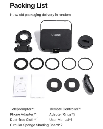 Universal Teleprompter för Kamera & Mobil - Bra när man skapar videos