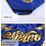 Muay Thai shorts – broderade kickboxningsshorts för vuxna & barn