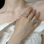 Ring Sanna (handgjord ring med oregelbundna vattendroppar & korsdesign)