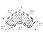 Hörnhylla badrum – schampo & förvaring utan borrning