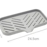 Silikon bricka diskho – tvålfat & droppmatta för badrum/kök