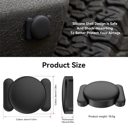 Airtag fodral – magnetiskt silikonfodral för bil, cykel & motorcykel