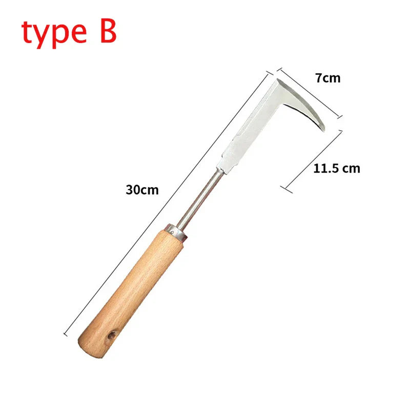 L-formad ogräsrensare – manuellt handverktyg för sprickor & trädgårdsbäddar