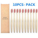 BambuTandborste™ – 10-pack Naturliga Tandborstar