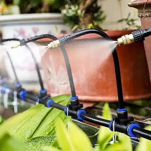 Universellt bevattningskit 5–20 m – roterande sprinkler med kopparmunstycke