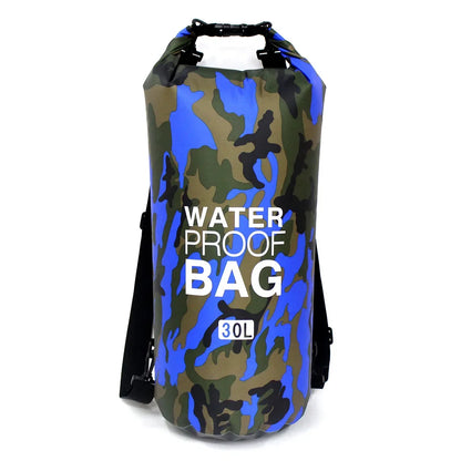 Vattentät drybag 2–30 L – kamouflage väska för paddling & friluftsliv
