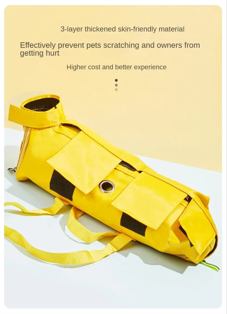 Kattväska med sele – bärbar transportväska för veterinär & resa