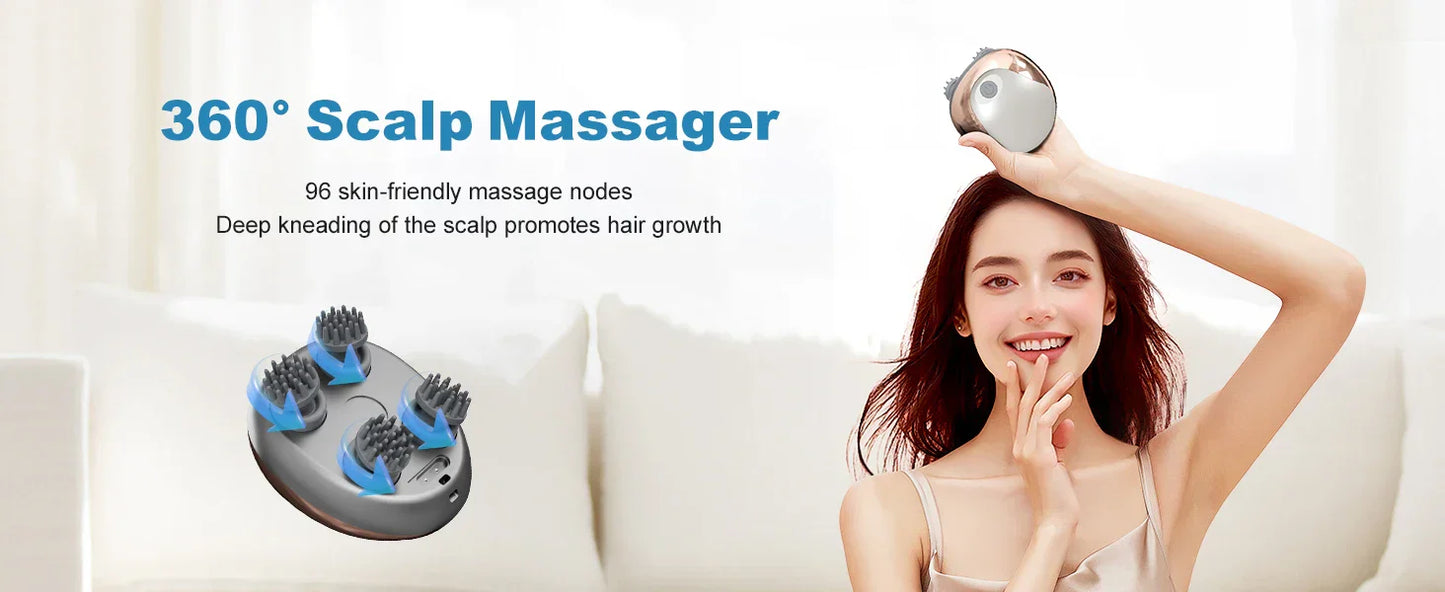 ScalpEase™ – Elektrisk Skalpmassager & Huvudkliare