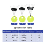 Gummistopp till fiskelina – 60 st space beans