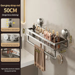 Kylpyhuoneen kulmahylly imukupilla – ilman porausta