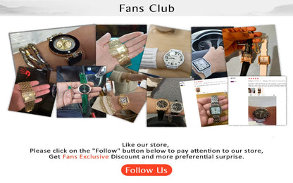 Klocka Agnes (kvadratisk damklocka i guldfärg – stilren design)