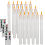 LED stearinljus med timer & fjärrkontroll – fladdrande låga