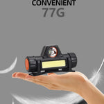 Ladattava otsalamppu – voimakas LED-valo magneetilla ja USB-liitännällä