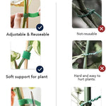 Justerbara växtband med kardborre – 5–120 m återanvändbara växtstöd