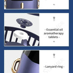 Hopfällbar Mini-Fläkt med Halsrem & Ställ – 3000mAh