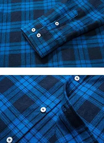 Oversize Herrskjorta – lätt jacka i bomull & flanell med fickor